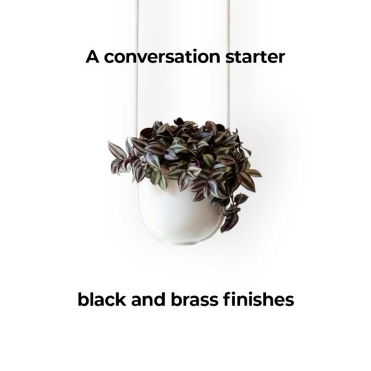 If you’re seeking a conversation starter, the Bolo Hanging & Ceiling Planter may be the ideal item