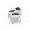 Instantly bring life to any room by adding the Potsy Planter Set, space age ufo greenery bowls to your room.