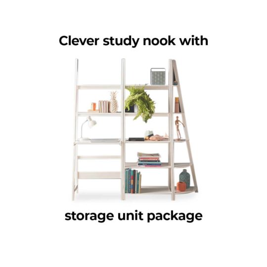 Create a clever study nook or study/storage unit with the Lean Office Package.