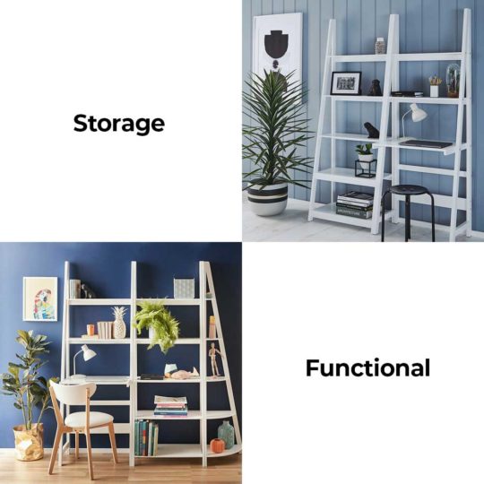 Create a clever study nook or study/storage unit with the Lean Office Package.