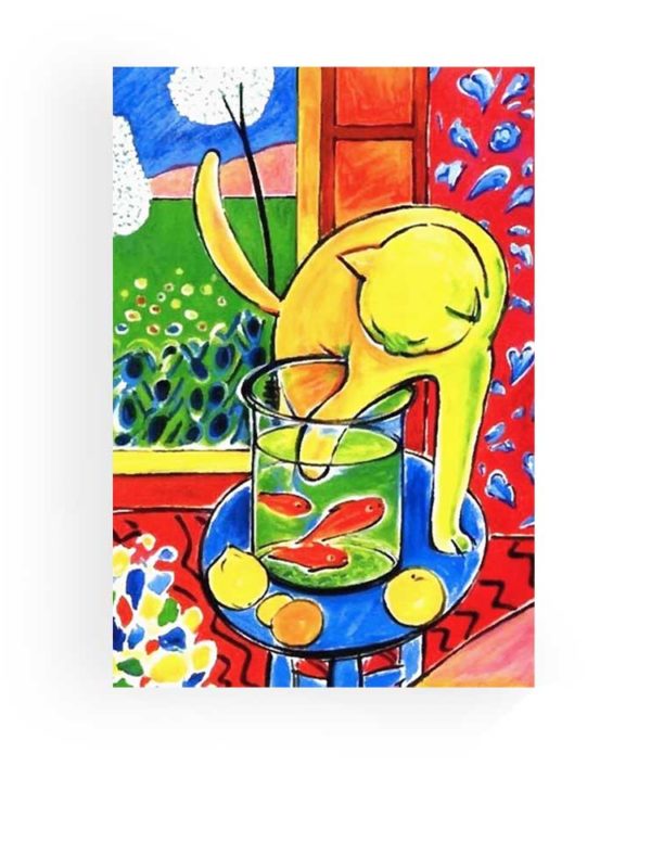 Henri Matisse canvas print, The Cat With Red Fishes.