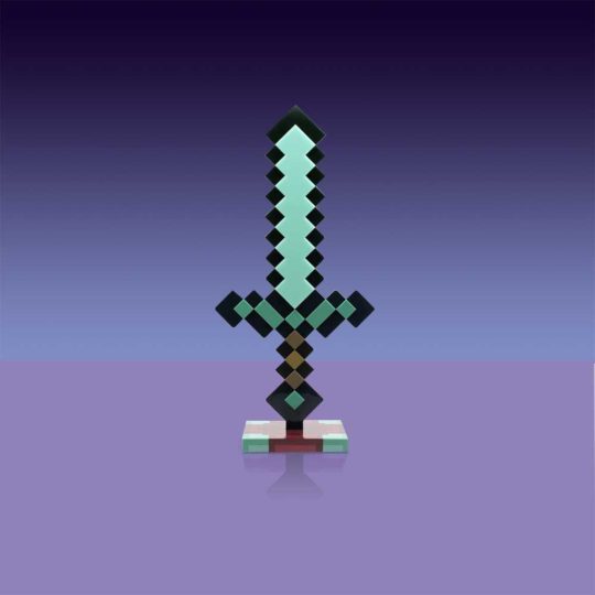 The Minecraft Diamond Sword Light is meticulously crafted to duplicate the authentic design of the Diamond Sword from Minecraft.