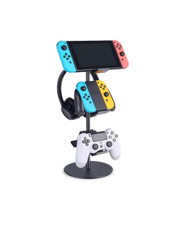 Worried about where to put your favourite game accessories? This Controller Stand will stack and organise your game controllers, headphones, switch, charging cables nicely.